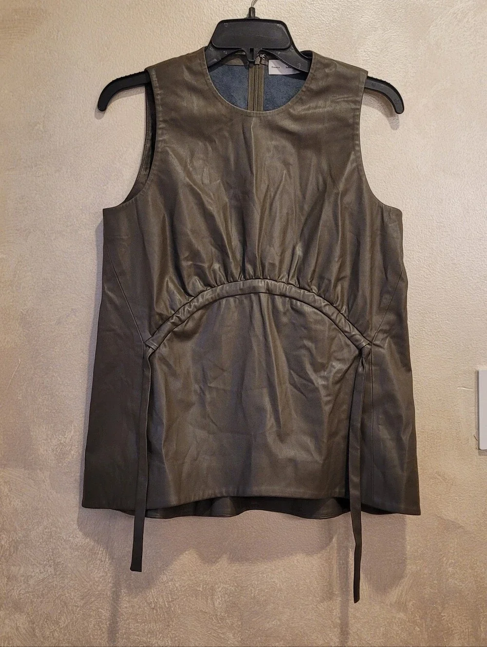 PROENZA SCHOULER FAUX LEATHER TOP